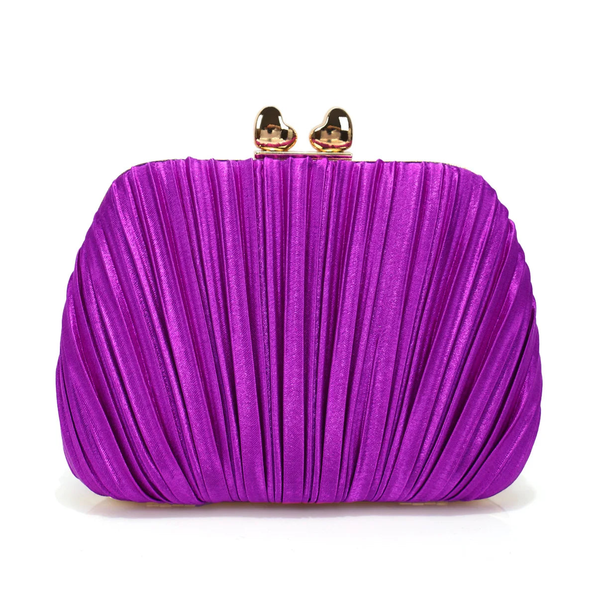 French Light Luxury Satin Pleated Bag | Sophisticated "Niche Design" Silhouette | Elegant Shell Banquet Clutch | "Dignified" High-Performance Synthetic Leather Essential for Radiant Versatile Styling Luxegan