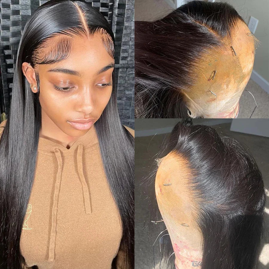 Lemoda Real HD Lace Frontal Wig | Sophisticated "Invisible 13x6" Silhouette | Elegant 250 Density Straight Virgin Hair | "Dignified" High-Performance 12A Grade Human Hair for Radiant Versatile Styling Luxegan