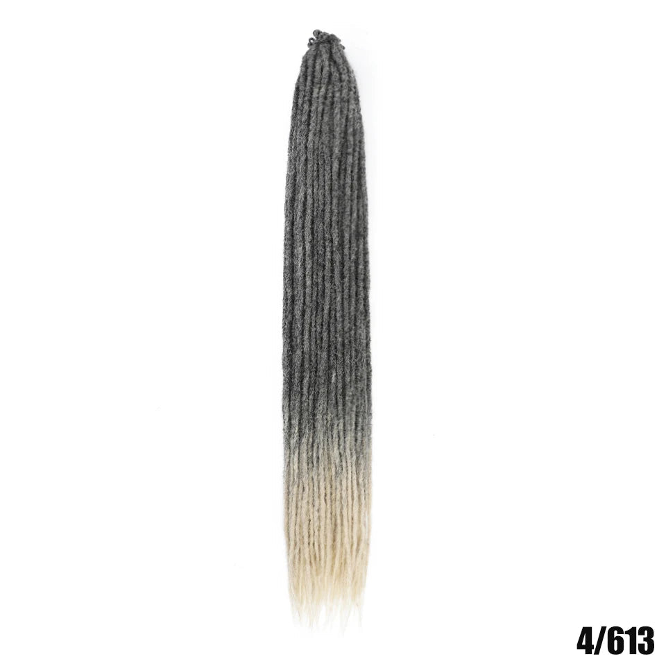 Synthetic Dreadlock Extensions – Handmade Crochet Hair 24" & 36" Luxegan