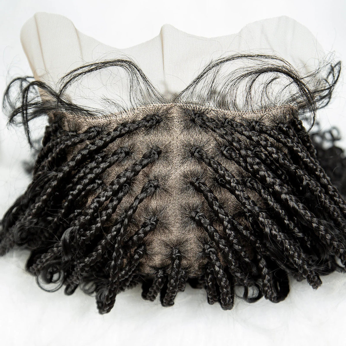 KIMA Boho Braided Wigs 20Inch Transparent Full Lace Wig Synthetic Box Braids Goddess Braided Wigs with Baby Hair for Black Women Luxegan