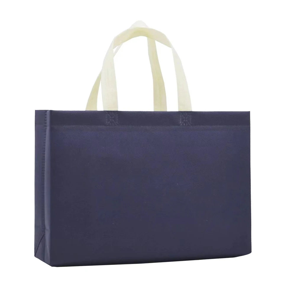 Foldable Eco Shopping Bag | Sophisticated "Large Capacity" Non-Woven Silhouette | Elegant "Reusable" Fabric Tote | "Dignified" Solid Grocery Cloth Bag for Radiant Versatile Styling Luxegan