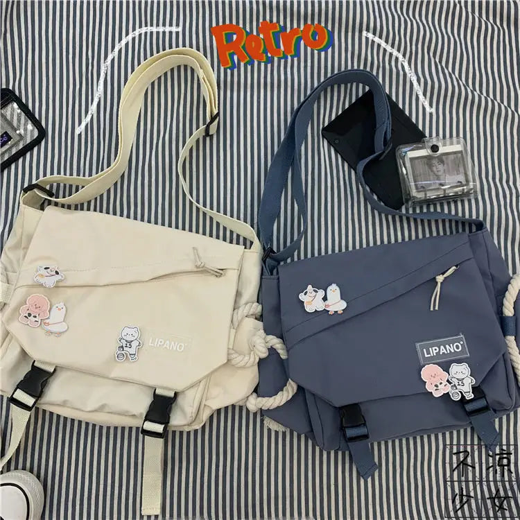 Canvas Diagonal Cross Bag | Youth Fashion Casual Shoulder Bag & Messenger Bag Luxegan