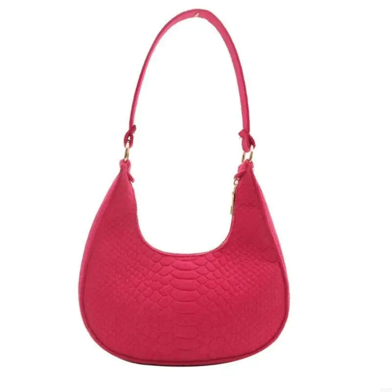 NEW Felt-Texture Armpit Bag | Soft PU Leather Solid Color Shoulder Bag | Fashion Women's Hobo Handbag Luxegan