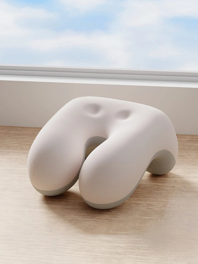 Memory Foam Office Chair Head Support | Sophisticated "Concave" Neck Silhouette | Elegant Adjustable Computer Chair Nap Pillow | "Dignified" High-Performance Support for Radiant Versatile Styling Luxegan