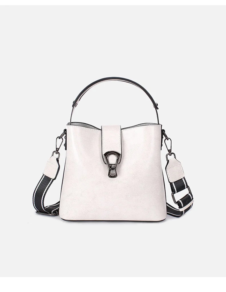 100% Genuine Leather Women's Handbag | Crossbody Bag, Ladies' Retro Shoulder Bag, Commuter & Shopping Bag