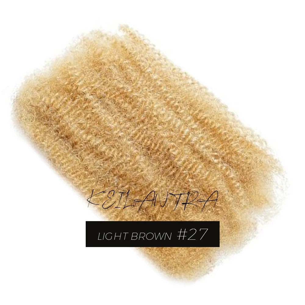 Afro Kinky Curly Bulk Human Hair for Twists & Dreadlocks | Brazilian Hair Loc Repair Braiding - view 5