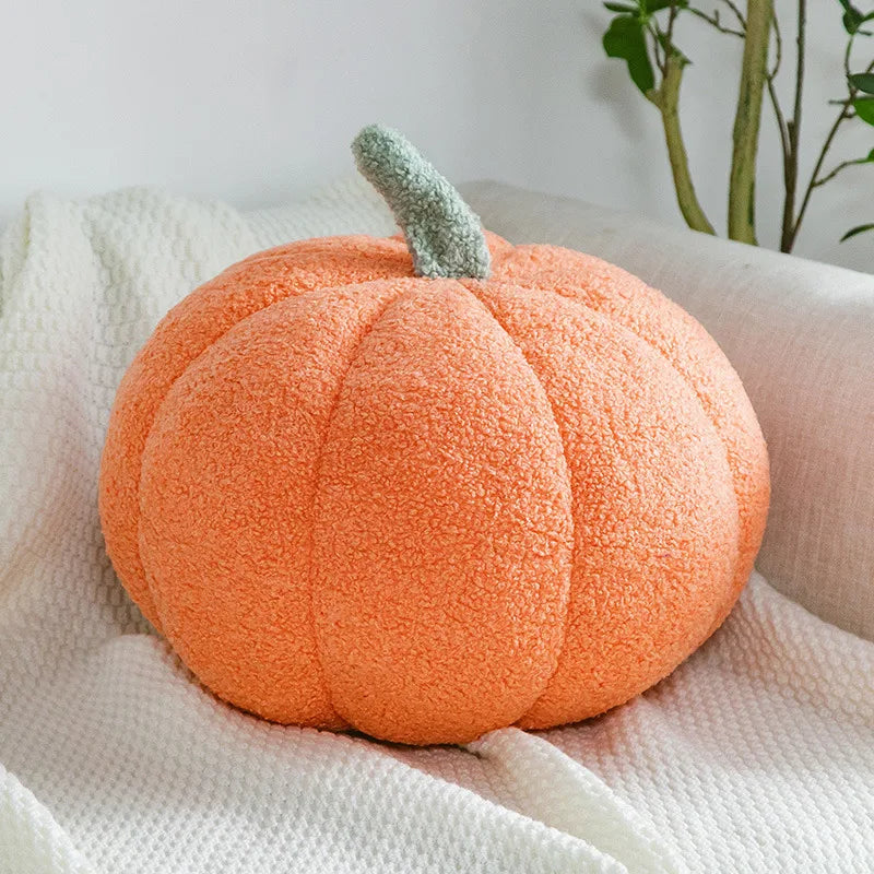 Nordic "Ins Style" Decorative Pumpkin Cushion | Sophisticated "Plush Orange" Activity Silhouette | Elegant Pastoral Sofa Backrest & Lumbar Pillow | "Dignified" High-Performance Home Decoration for Radiant Versatile Styling Luxegan