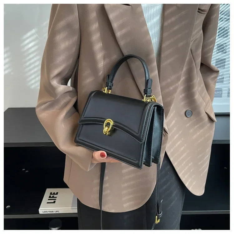 New Small PU Leather Crossbody Bags for Women | Simple Totes Shoulder Bag & Lady Luxury Brand Designer Handbags and Purses Luxegan
