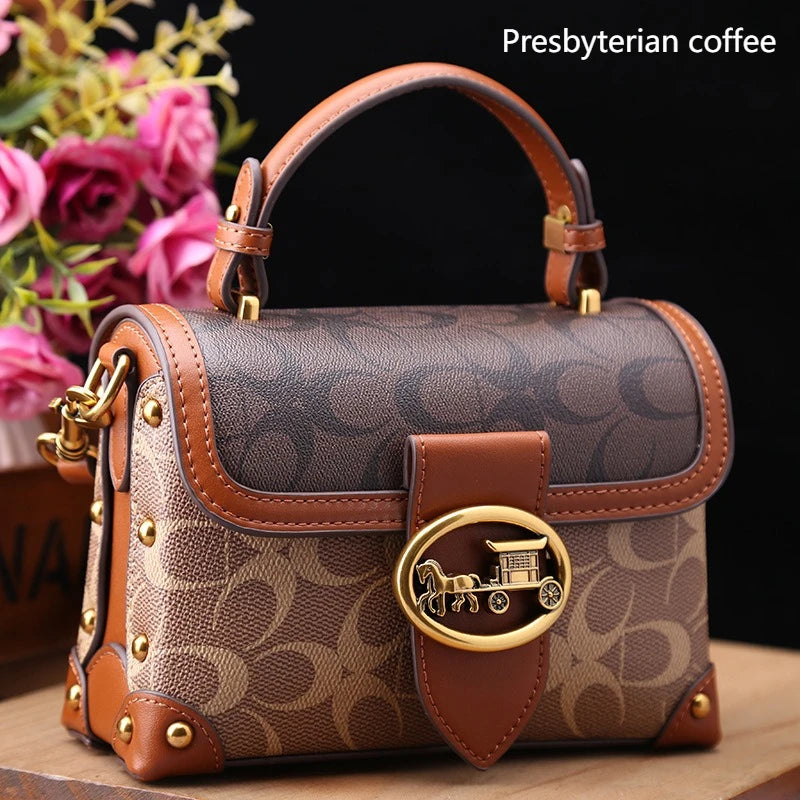 High-End Structured PVC Box Bag Luxegan