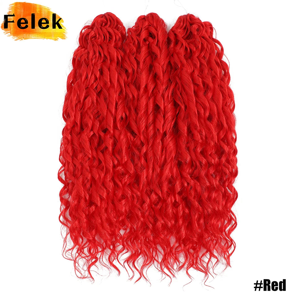 Jessica Hair Deep Wavy Twist Crochet Hair 22 Inch | 100G | 54 Colors | 3 Packs/Lot