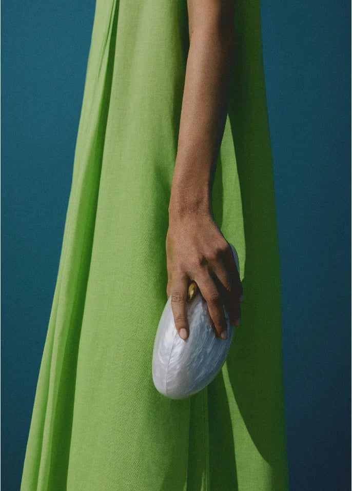 Egg Shell Clutch Bag | Acrylic Purse & Women Wedding Evening Party Handbag Luxegan