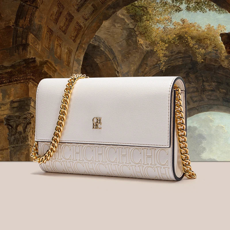 Fashionable Square Messenger Shoulder Bag | Exquisite Craftsmanship Crossbody Purse | Versatile Classic Style PU Leather Handbag | Four Seasons Women's Daily Fashion Bag Luxegan