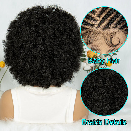 8 Inch Box Braided Wig | Full Lace | Baby Hair