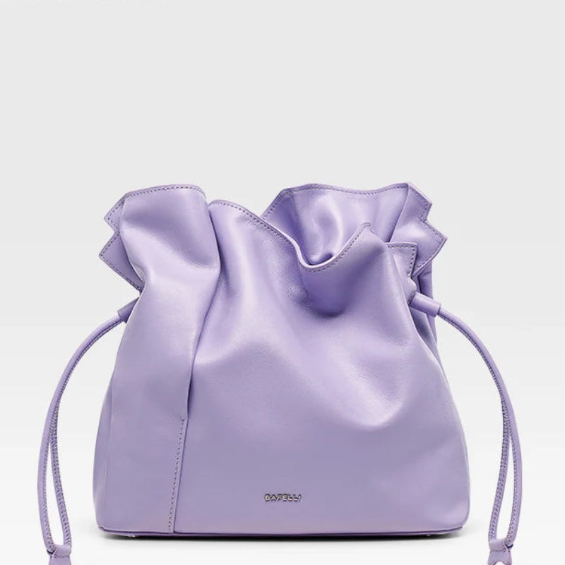 New Women's Genuine Leather Bucket Handbag | Sophisticated Trend Fashion Shopper Purse | Elegant Luxury Brand Shoulder Bag | "Dignified" Soft Leather Tote for Versatile Daily Styling Luxegan