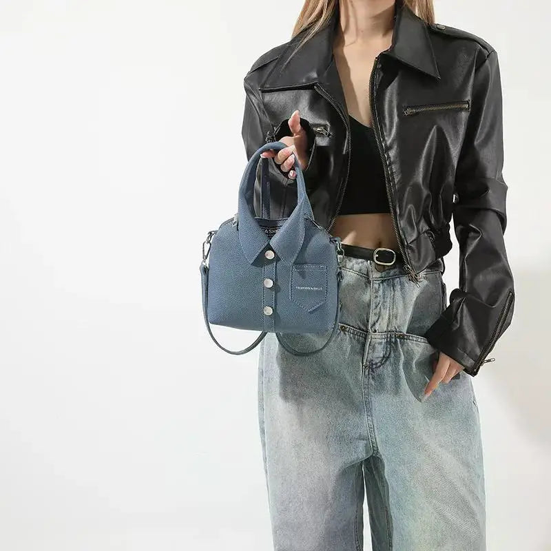 Designer Style PU Square Compact Shoulder Bag | High-Quality Unique Zipper Handbag for Women | Sophisticated Solid Color Lady Messenger | Fashion-Forward Soft Leather Bolso with Versatile Crossbody Strap Luxegan