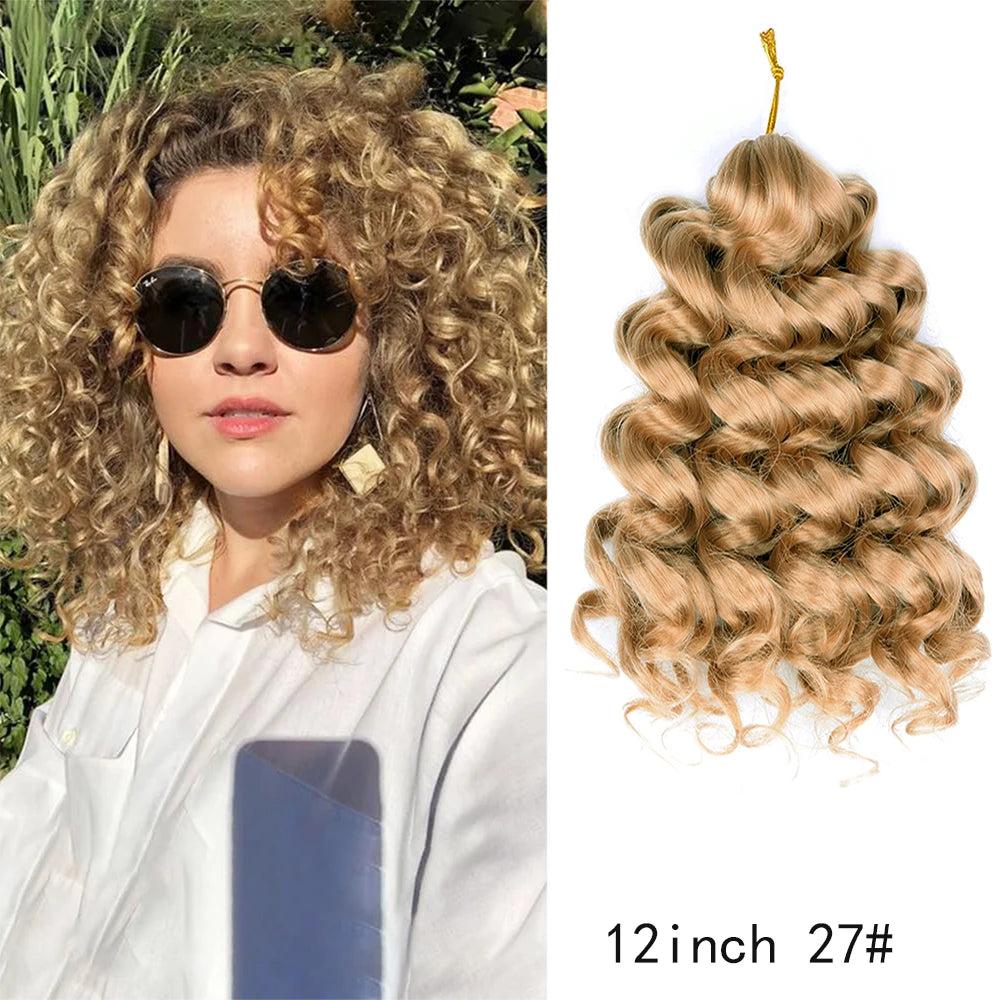 12-Inch Italian Curls Crochet Braiding Hair – Loose Wave | Pre-Stretched | 68 Colors | 75g & 100g - view 62
