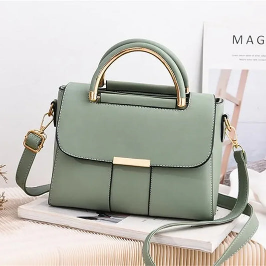 New Fashion Women's Crossbody Shoulder Bag | PU Leather Female Flap Messenger Bag (Small Handbag & New Purse Clutch) Luxegan