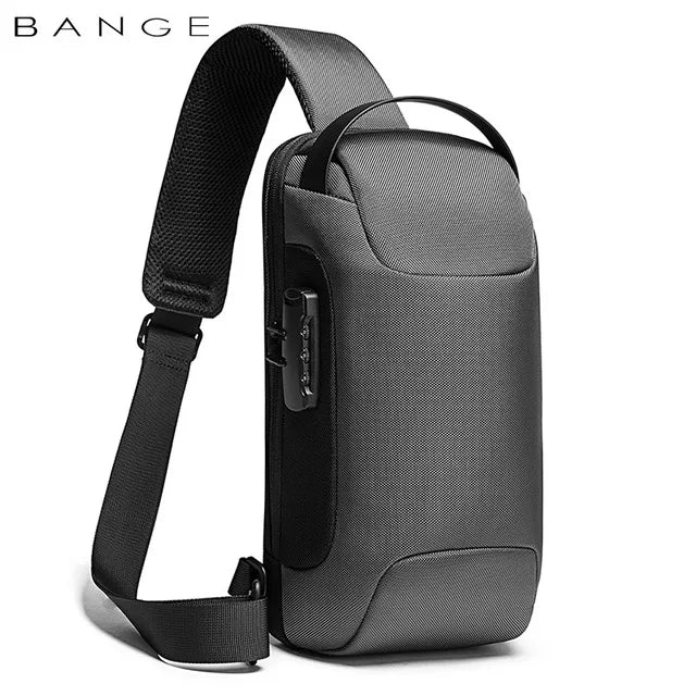 Anti-Theft Waterproof Chest Bag | Sophisticated USB Charging Crossbody Bag | Elegant Men’s - view 5