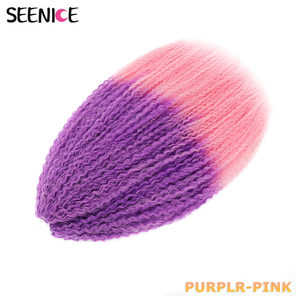 Afro Kinky Curly Crochet Braiding Hair Extensions – Ombre Synthetic Braids for Women | 20 & 28 - view 9