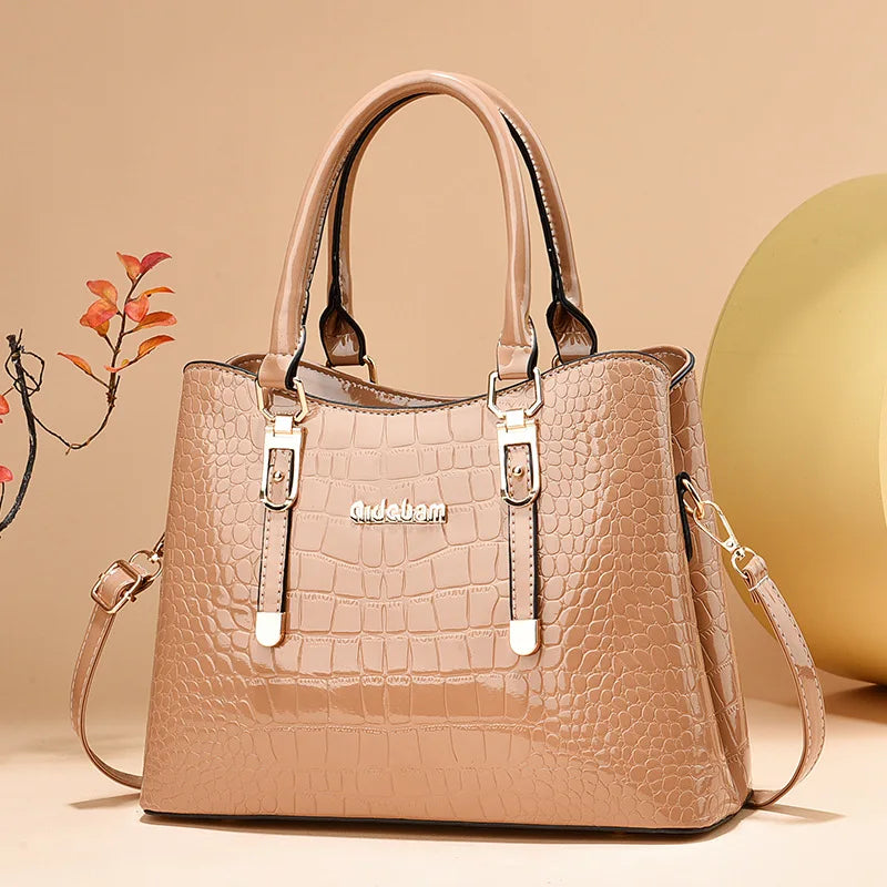 Trend Women Handbag Purses | Luxury Designer Female Soft Leather Shoulder Bag & Large Capacity Casual Crossbody Bag (Sac) Luxegan