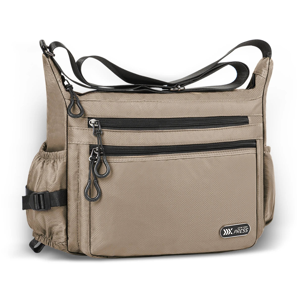 Unisex Waterproof Nylon Shoulder Bag | High-Quality Casual Crossbody Messenger Bag | Large Capacity Satchel for Women, Men & Students | Versatile Four-Season All-Weather Handbag Luxegan