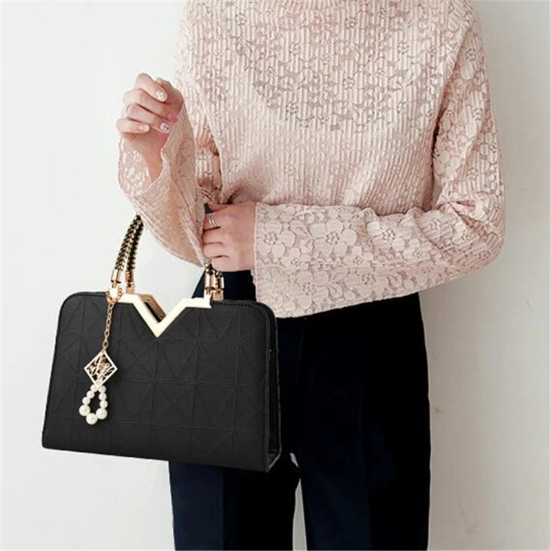 Luxury Design Handbag Women PU Leather Fashion Brand Crossbody Bags | Large Capacity Shoulder Messenger Bag Travel Shopping Totes Luxegan