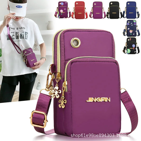 New Fashion Women's Mobile Phone Bag | Mommy Coin Bag & Neck Hanging Running Cover (Casual Crossbody Mini Bag) Luxegan