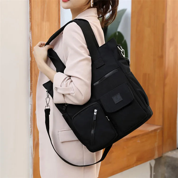 Women's Shoulder Bag High Quality Top-handle Bag Nylon Female Travel Bags | Large Capacity Shopping Bags Crossbody Bag For Ladies Luxegan