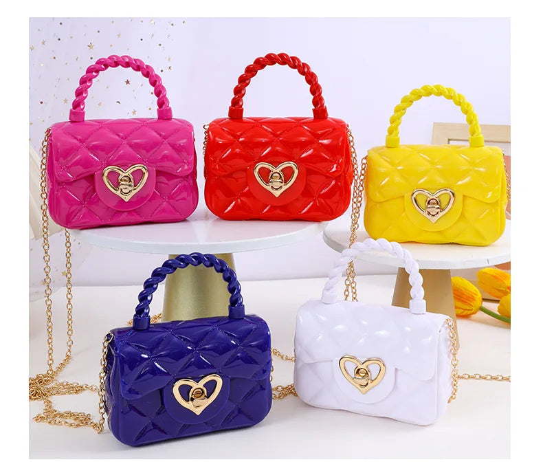 PU Mini Shoulder Bag | Heart Coin Wallets & Handbags Luxegan