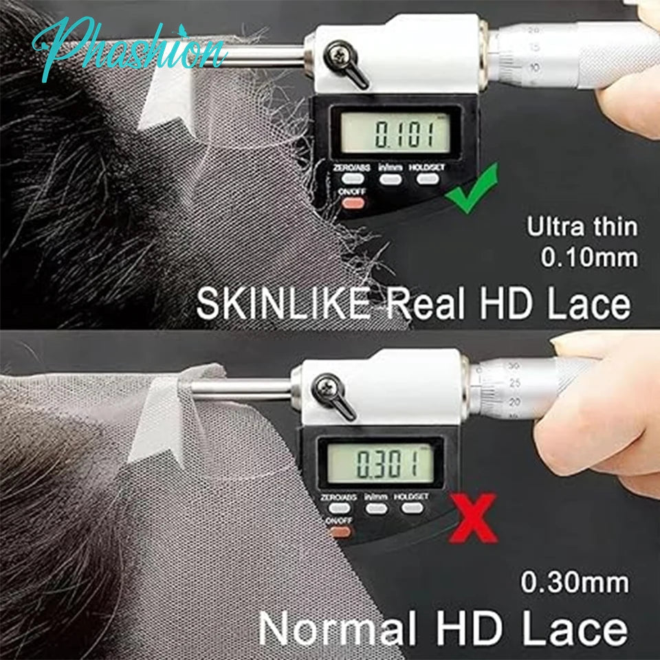 Phashion 4x6 2X6 Real HD Lace Only Deep Parting Straight Hair Ultra-thin Swiss Lace Closure Tiny Knots 100% Human Hair On Sale