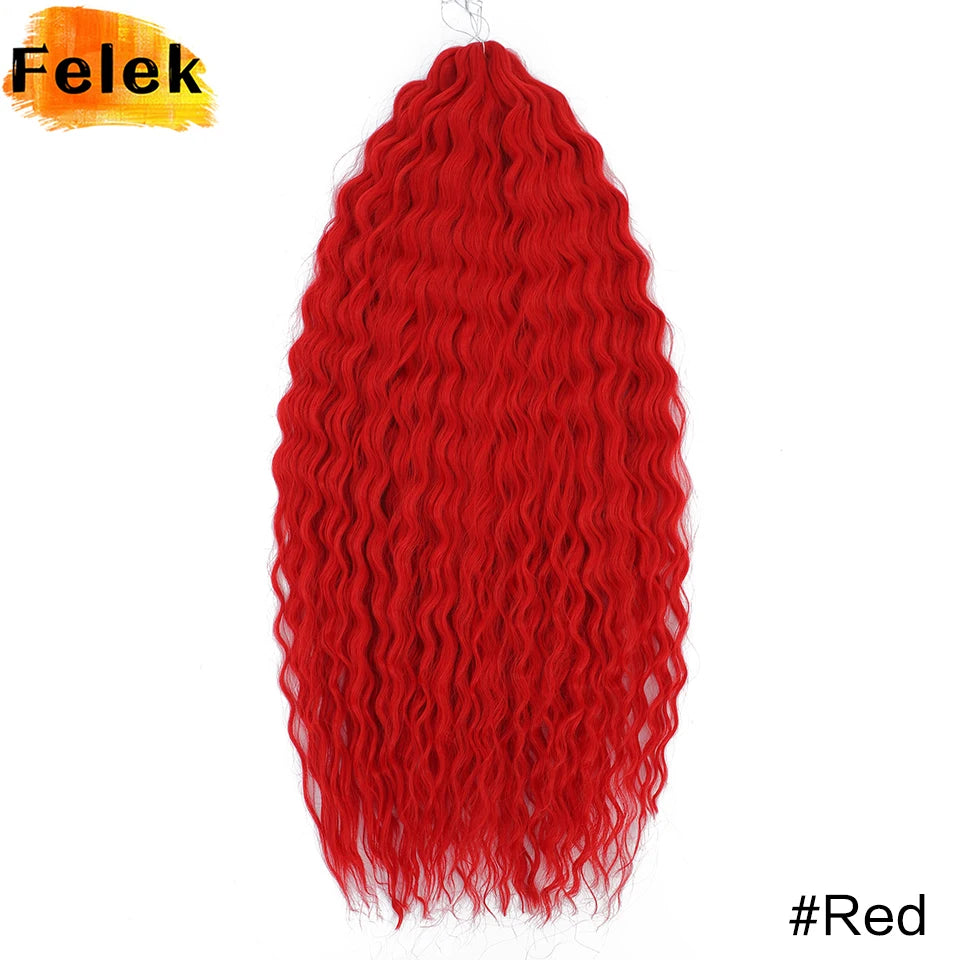 Ariel Curls Crochet Braiding Hair | Water Wave Synthetic Braid Extensions