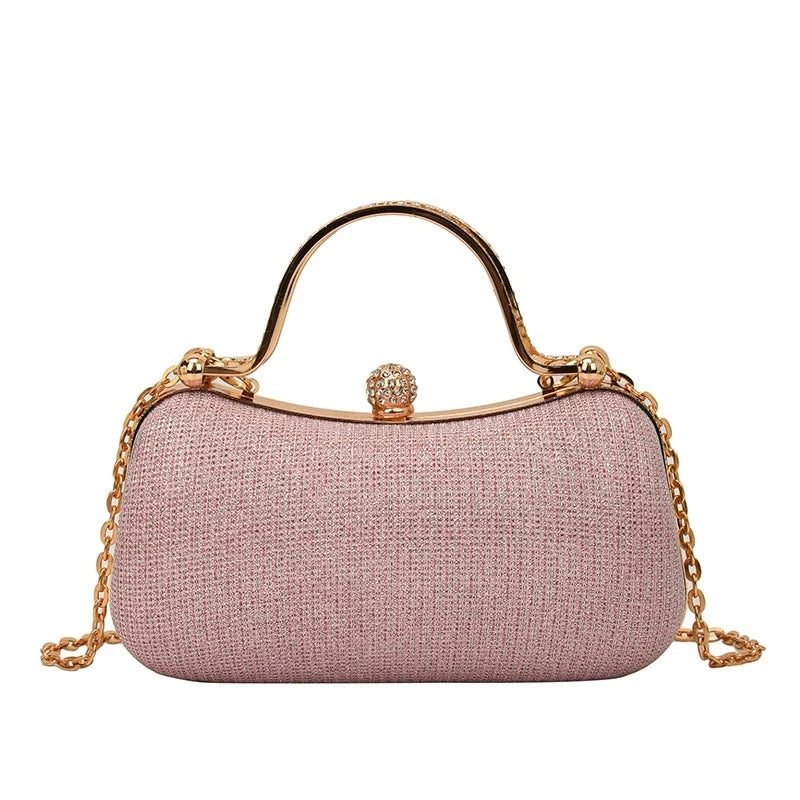 Luxury Shiny Rhinestone Chain Evening Bag | Perfect for Formal Events Luxegan