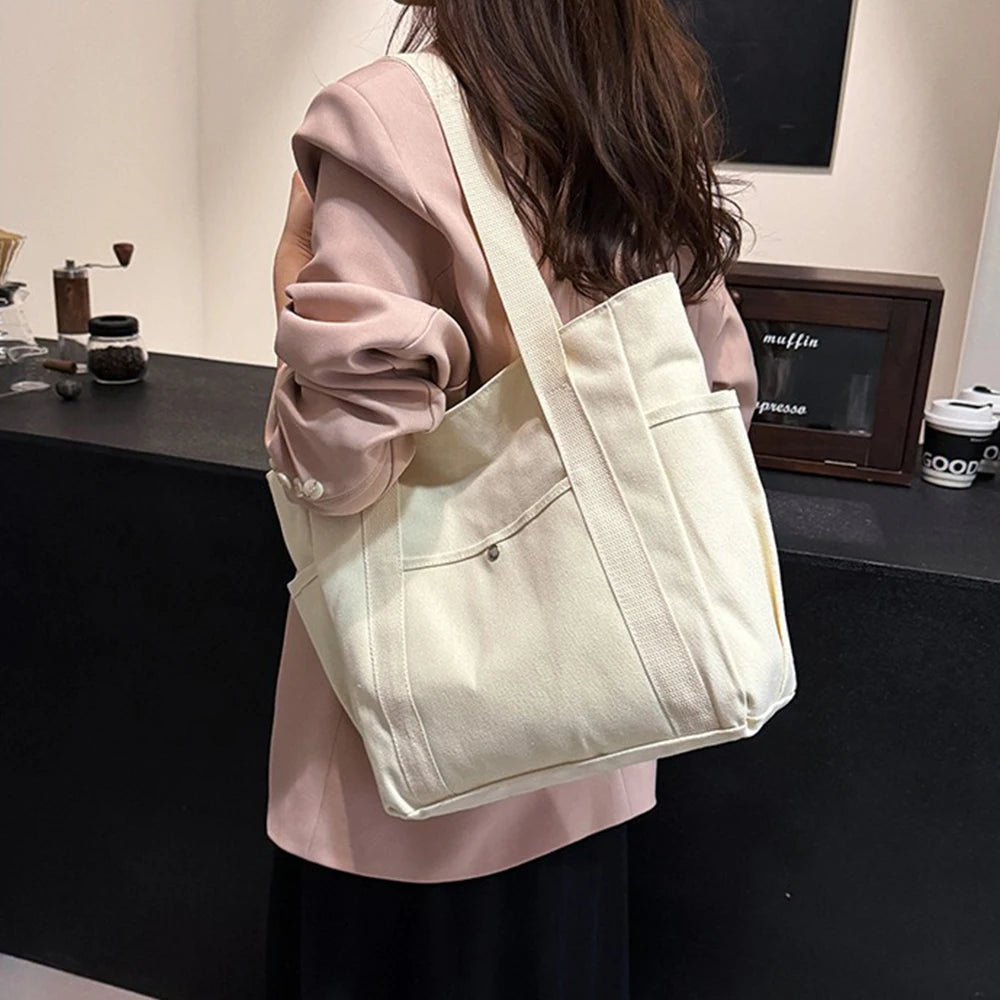 The Aristocats Marie Cat Large Capacity Canvas Tote Bags | Work Commuting Carrying Bag Student Outfit Book Shoulder Shopping Bag Luxegan