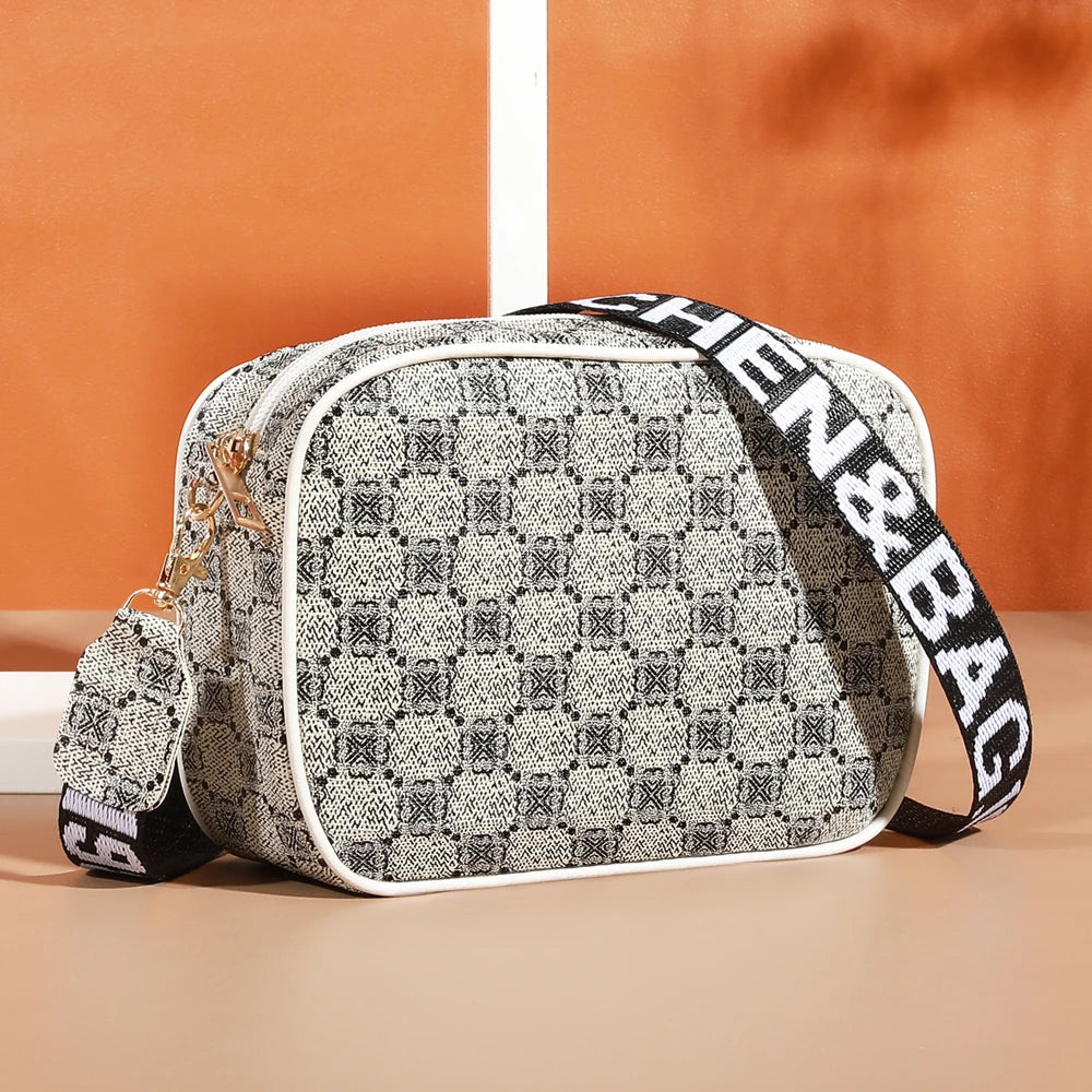 Fashion Multifunctional Small Crossbody Bag | Unisex Mini Wallet & Shoulder Bag for Daily Use & Travel (Plaid Pattern) Luxegan