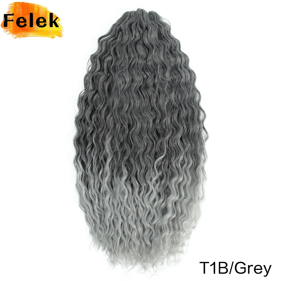 Ariel Curls Crochet Braiding Hair | Water Wave Synthetic Braid Extensions