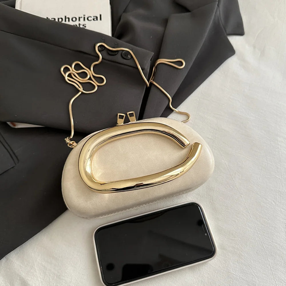 Niche Design Dinner Bag | Light Luxury Chain Crossbody & Small Square Bag Luxegan