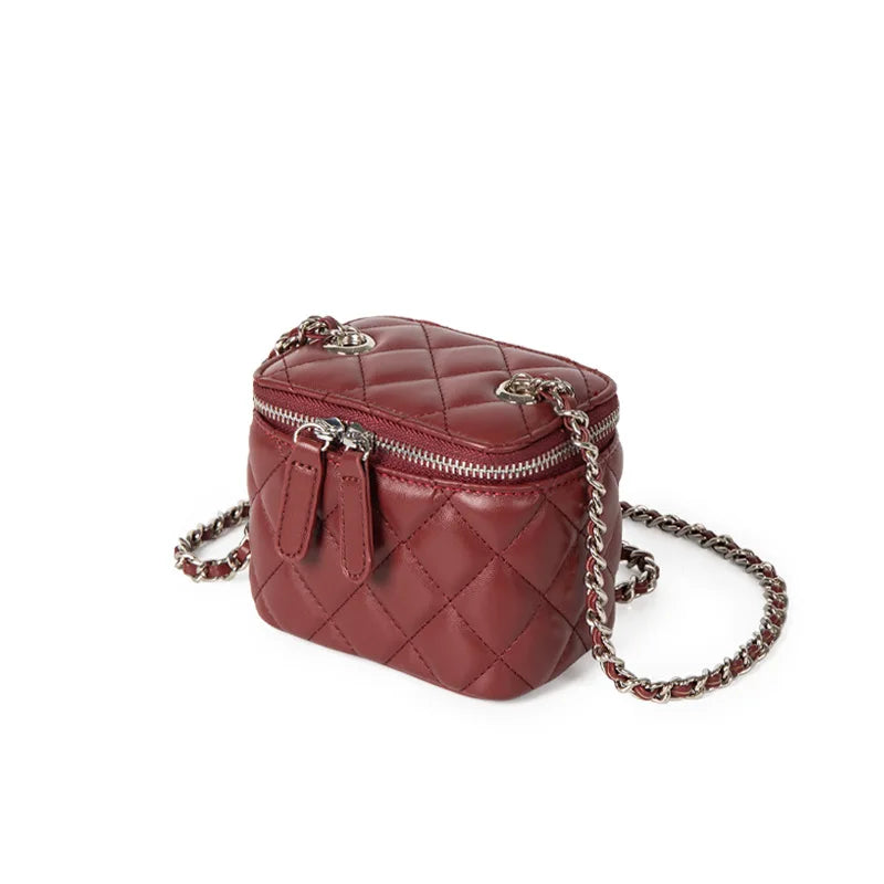 Mini Denim Crossbody Bags for Women | Lingge Chains Shoulder Bag & Fashion Brands Box Bag (Lipstick Coins Purses & Handbags) Luxegan