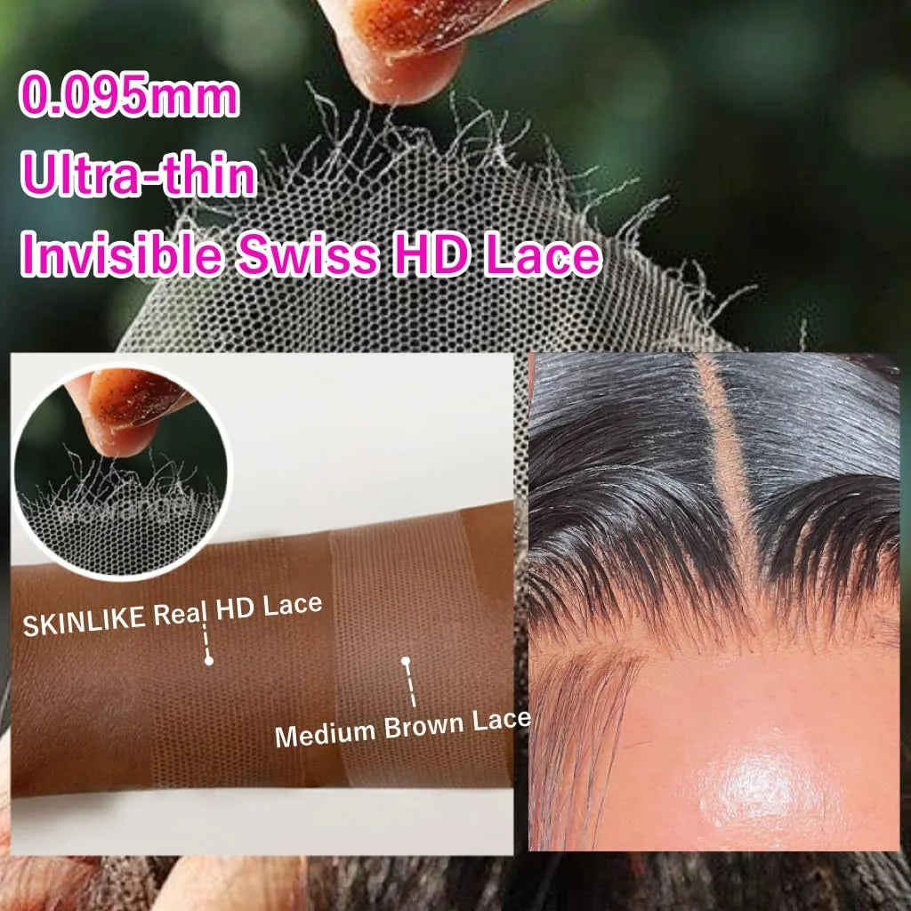 Lemoda Real HD Lace Frontal Wig | Sophisticated "Invisible 13x6" Silhouette | Elegant 250 Density Straight Virgin Hair | "Dignified" High-Performance 12A Grade Human Hair for Radiant Versatile Styling Luxegan
