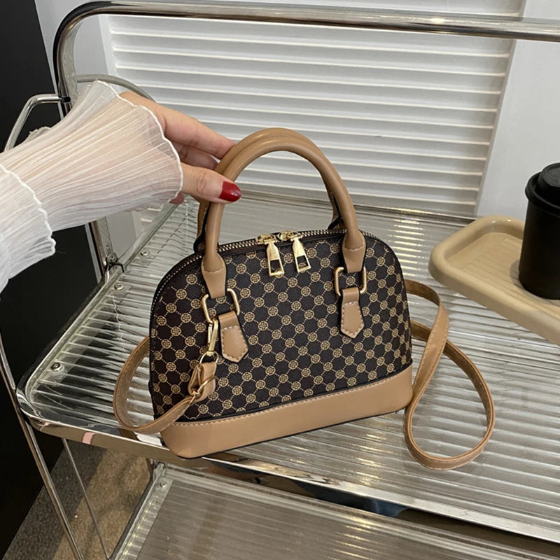 Small Plaid Shell Bag | Fashion Shoulder & Crossbody Purse Luxegan