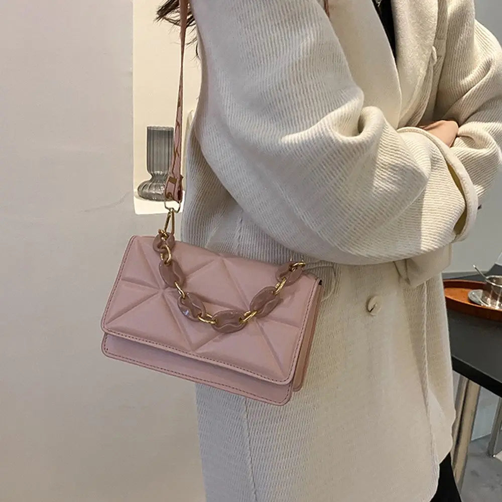 Large Capacity Shoulder Bag Women | Female Fashion Casual Handbags & PU Leather Crossbody Clutch Flap Bag (Streetwear Accessory) Luxegan