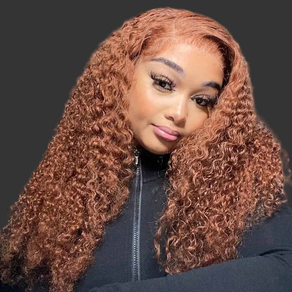 Chocolate Brown Highlight Afro Kinky Curly Bundles | Sophisticated "Deep Water" Ombre Silhouette - view 6