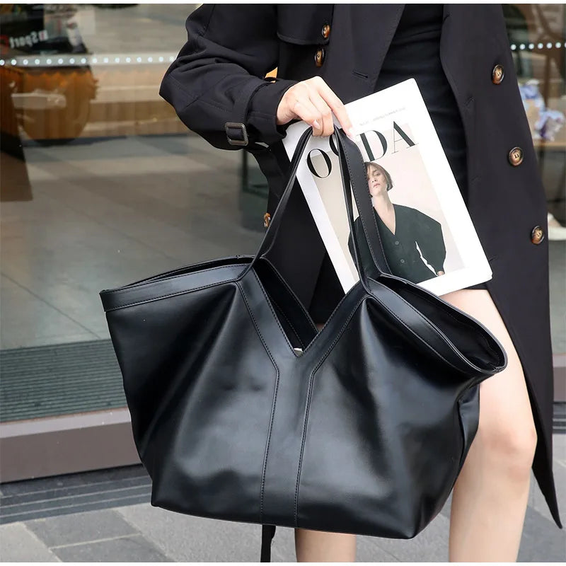 Designer Straw Tote Bag | Large Capacity Beach & Shopping Bag Luxegan
