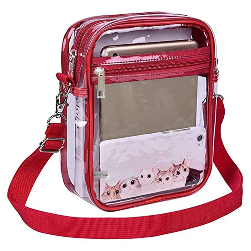 Transparent Crossbody Bag | Simple Waterproof Small Square Bag Luxegan