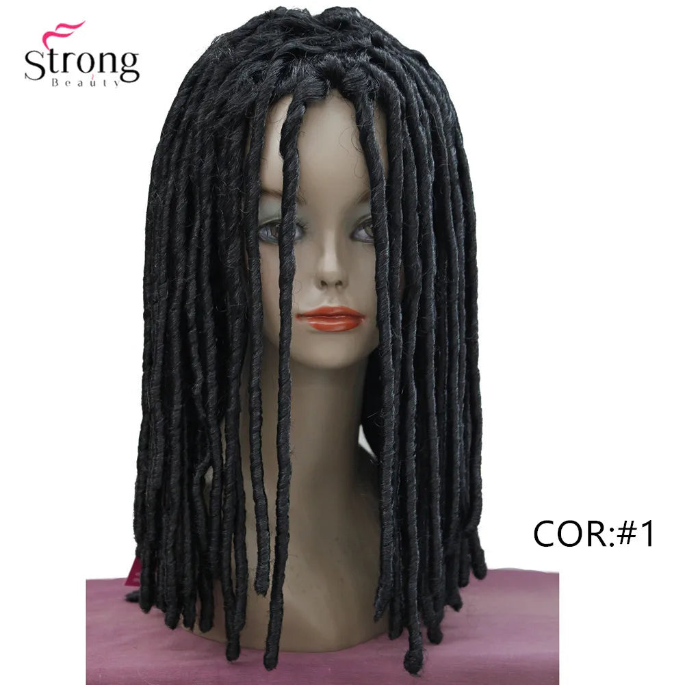 StrongBeauty Twist Hair Crotchet Braids Wigs Synthetic Dreadlocks Braids Hair Wig Luxegan