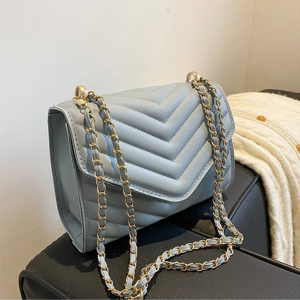 Women's One Shoulder Fashion Retro Small Square Bag | Crossbody Handbag Minimalist Style Women's Chain Bag Suitable for Travel Luxegan