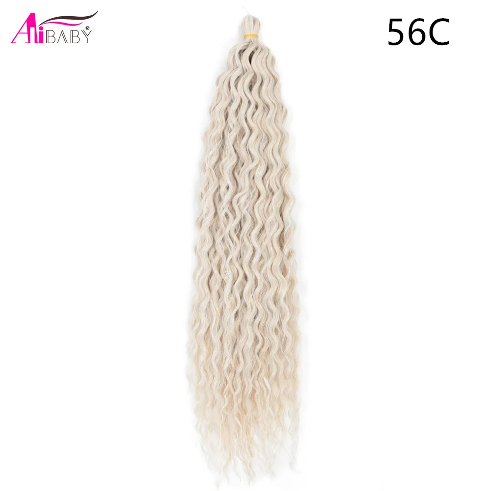 Ariel Curl Crochet Hair 22in – Ocean Wave Ombre Braiding Hair | 100g | 38 Colors | 1 or 3 Pcs - view 19