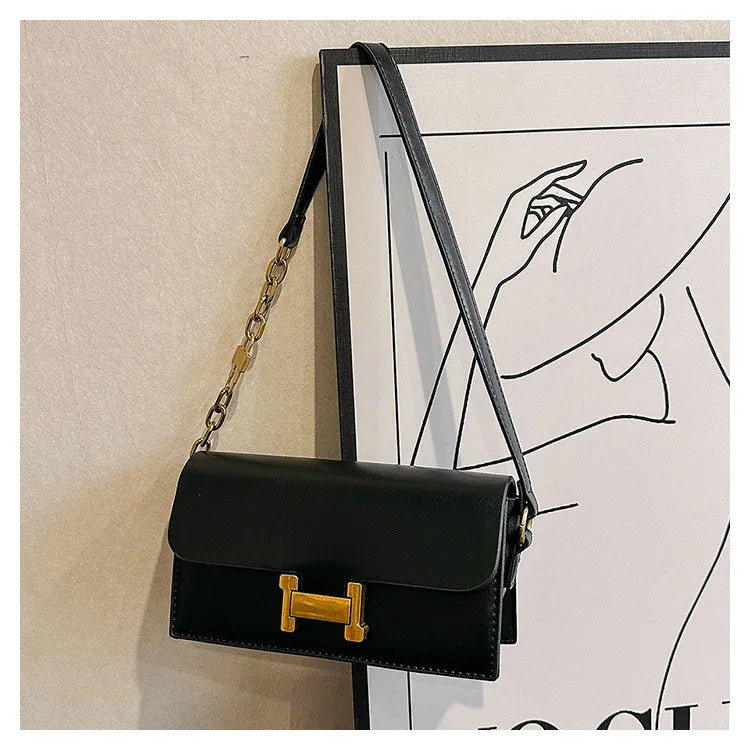 High-Quality Textured Messenger Bag | Versatile Small Square Handbag Luxegan