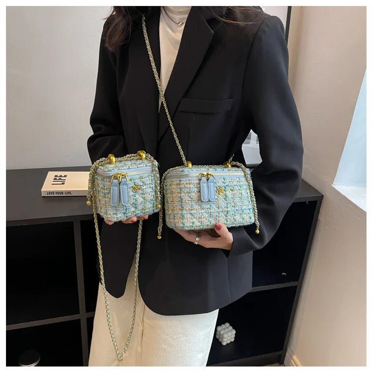 Women's Shoulder Bags | Popular Niche Crossbody Bag & Wool Chain Small Square Bag Luxegan