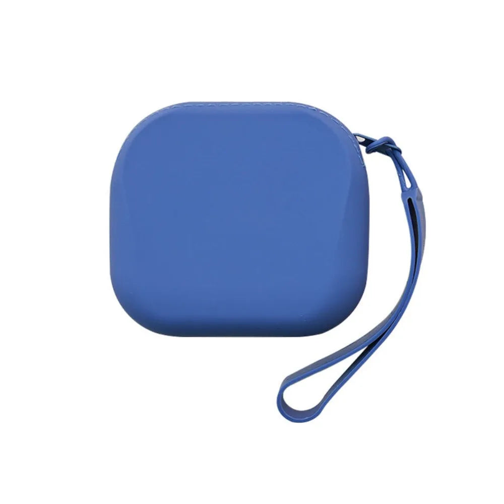 Silicone/Satin Morandi Mini Wallet | Square Solid Color Pouch Luxegan