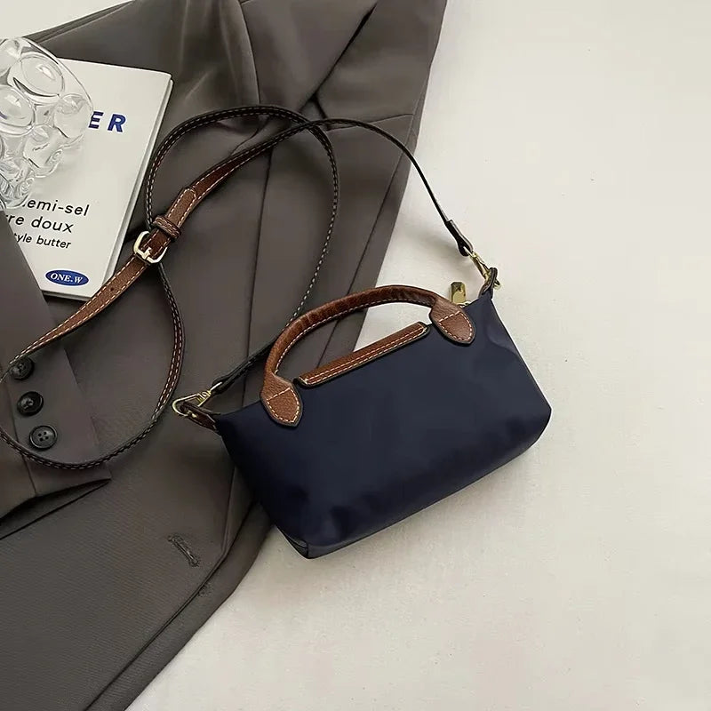 Mini Colorblock Shoulder Bag | Casual & Versatile Zipper Handbag Luxegan